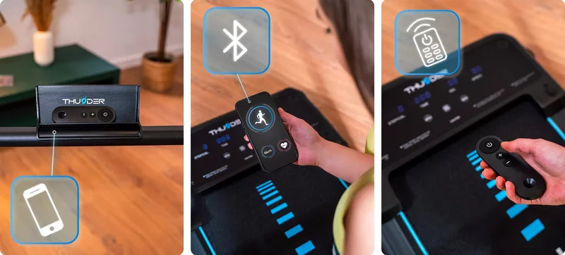 Banda fitness electrica pliabila cu Bluetooth, noua, la cutie.